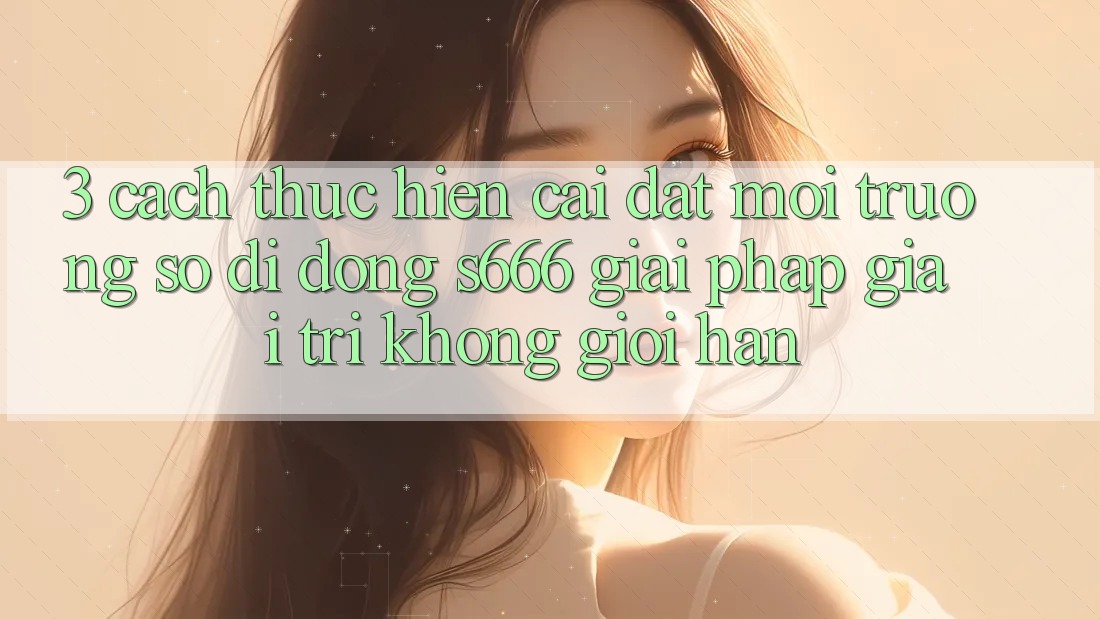 3. Cách thực hiện cài đặt Môi trường số di động S666 - Giải pháp giải trí không giới hạn