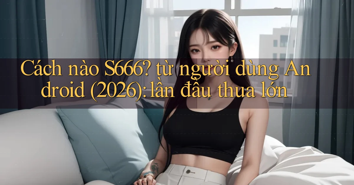 Cách nào S666 từ người dùng Android (2026) lần đầu thua lớn