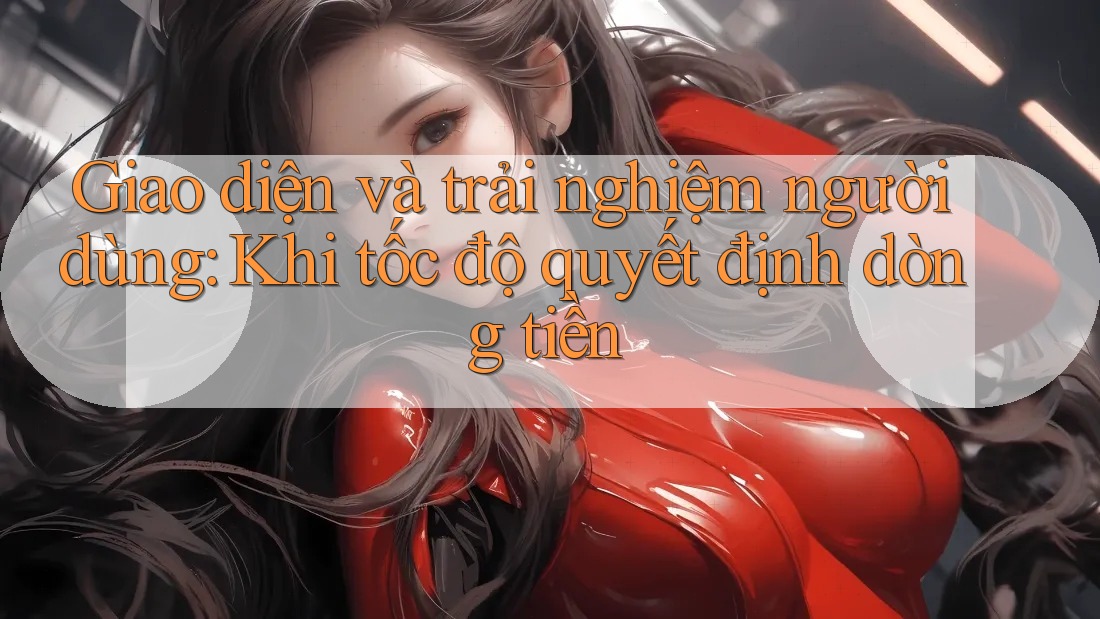 Giao diện và trải nghiệm người dùng: Khi tốc độ quyết định dòng tiền Giao diện và trải nghiệm người dùng: Khi tốc độ quyết định dòng tiền
