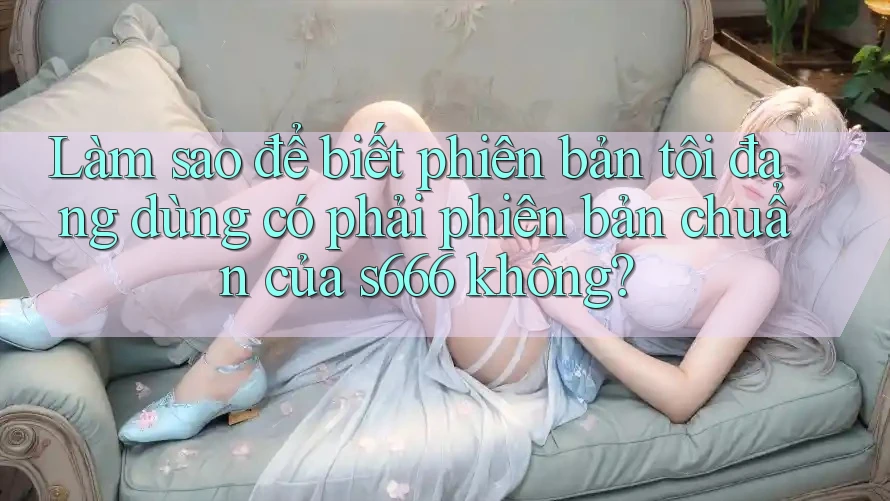 Làm sao để biết phiên bản tôi đang dùng có phải phiên bản chuẩn của s666 không? Làm sao để biết phiên bản tôi đang dùng có phải phiên bản chuẩn của s666 không?