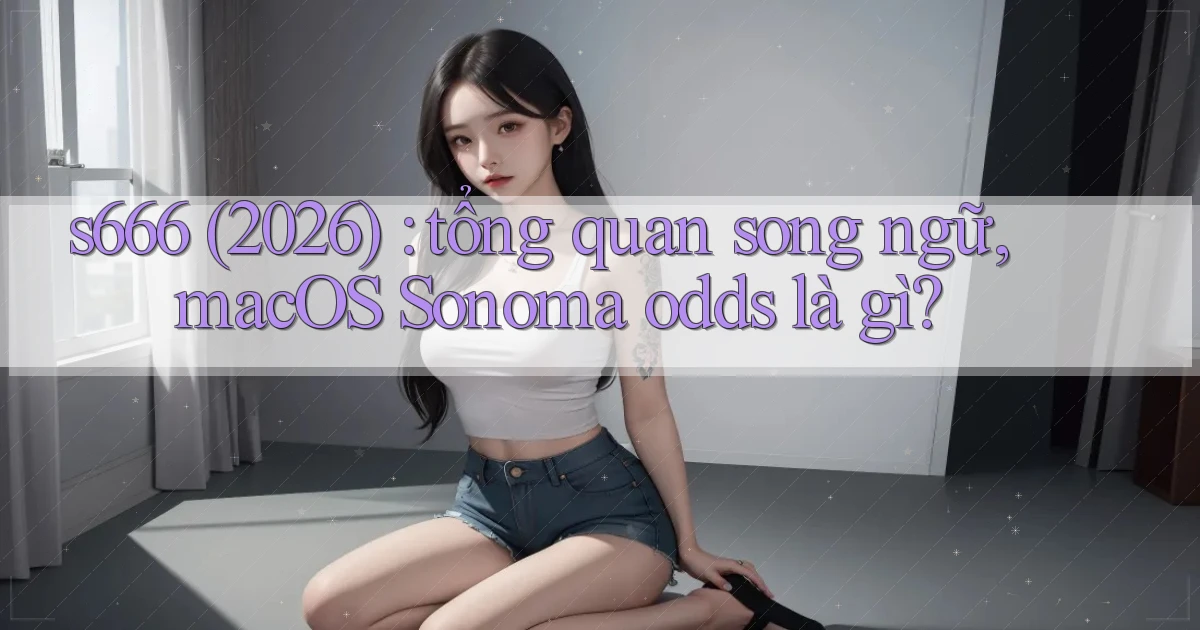 s666 (2026) tổng quan song ngữ, macOS Sonoma odds là gì