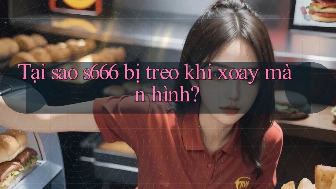 Tại sao s666 bị treo khi xoay màn hình?