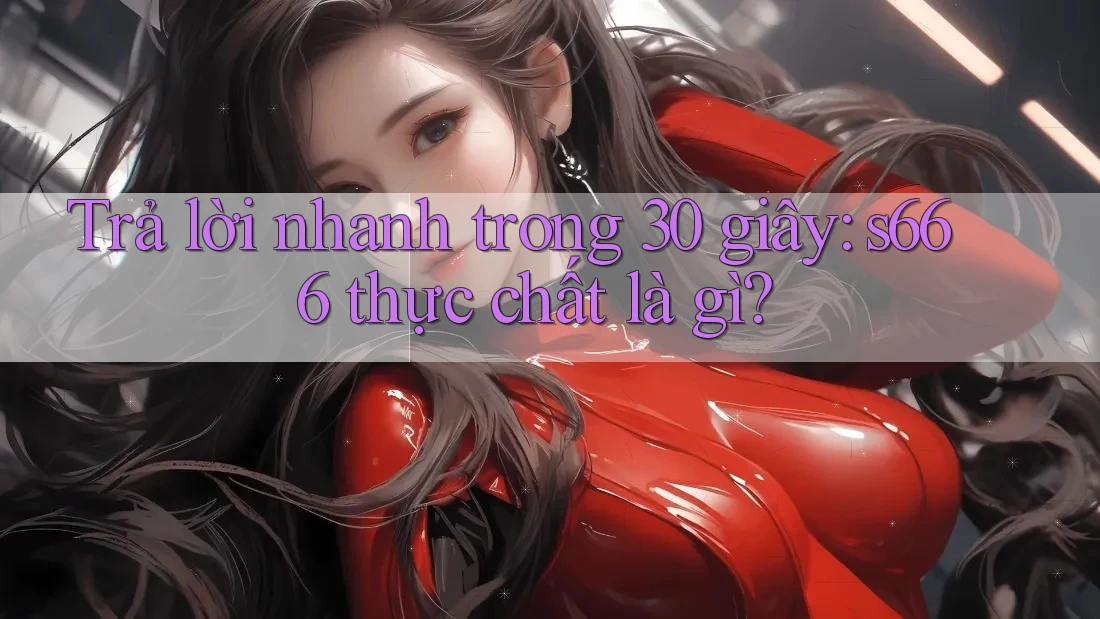 Trả lời nhanh trong 30 giây: s666 thực chất là gì?