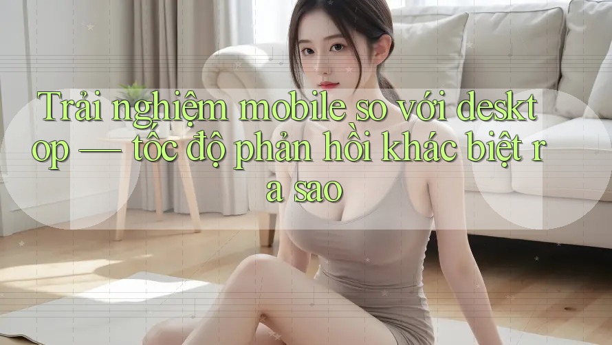 Trải nghiệm mobile so với desktop — tốc độ phản hồi khác biệt ra sao Trải nghiệm mobile so với desktop — tốc độ phản hồi khác biệt ra sao